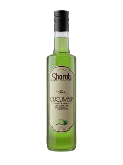Cordial Sharab Concombre 50cl - Bouteille de sirop artisanal au concombre - La Maison du Barman