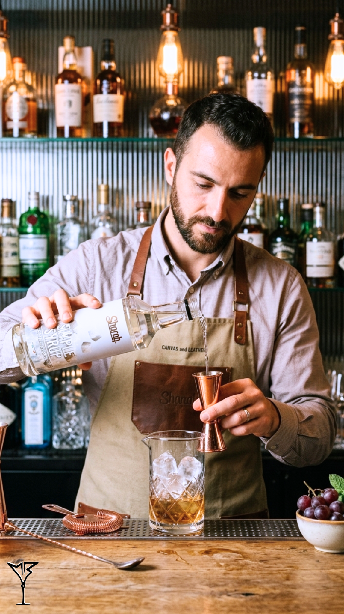 Sirop Simple Sharab 1L - Bouteille de sirop de sucre en PET - La Maison du Barman