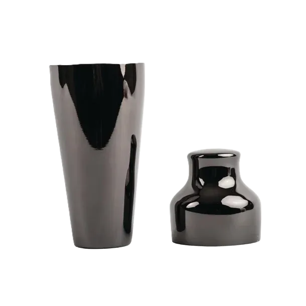 Shaker Parisian 700ml Noir - Shaker à cocktail parisien 2 pièces noir - La Maison du Barman