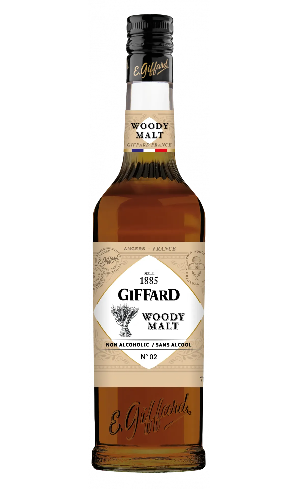 Spiritueux Sans Alcool Woody Malt 70cl Giffard - Bouteille de spiritueux malté sans alcool - La Maison du Barman