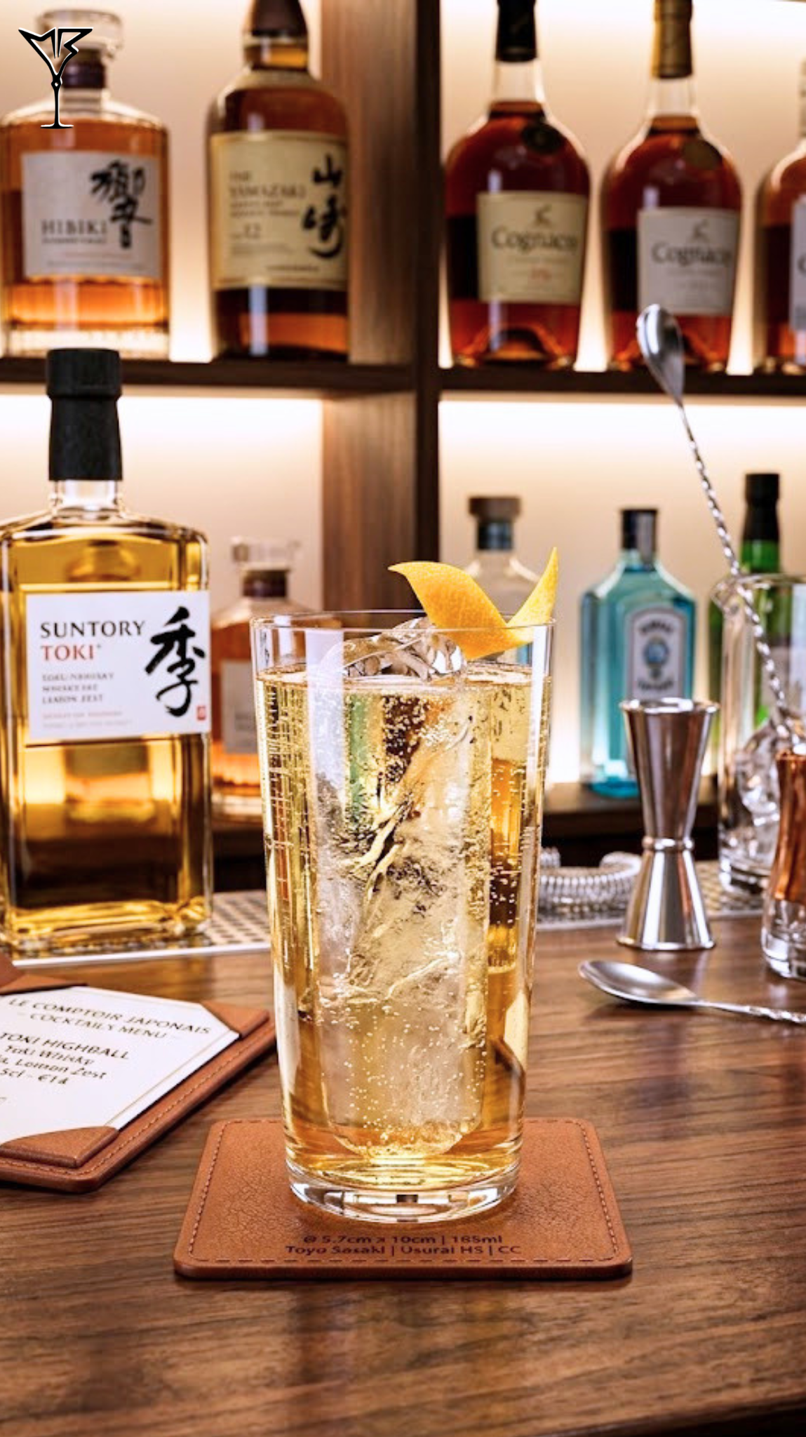 Verre Toyo Sasaki Usurai HS Highball 31,5cl - Verre highball japonais pour cocktails - La Maison du Barman