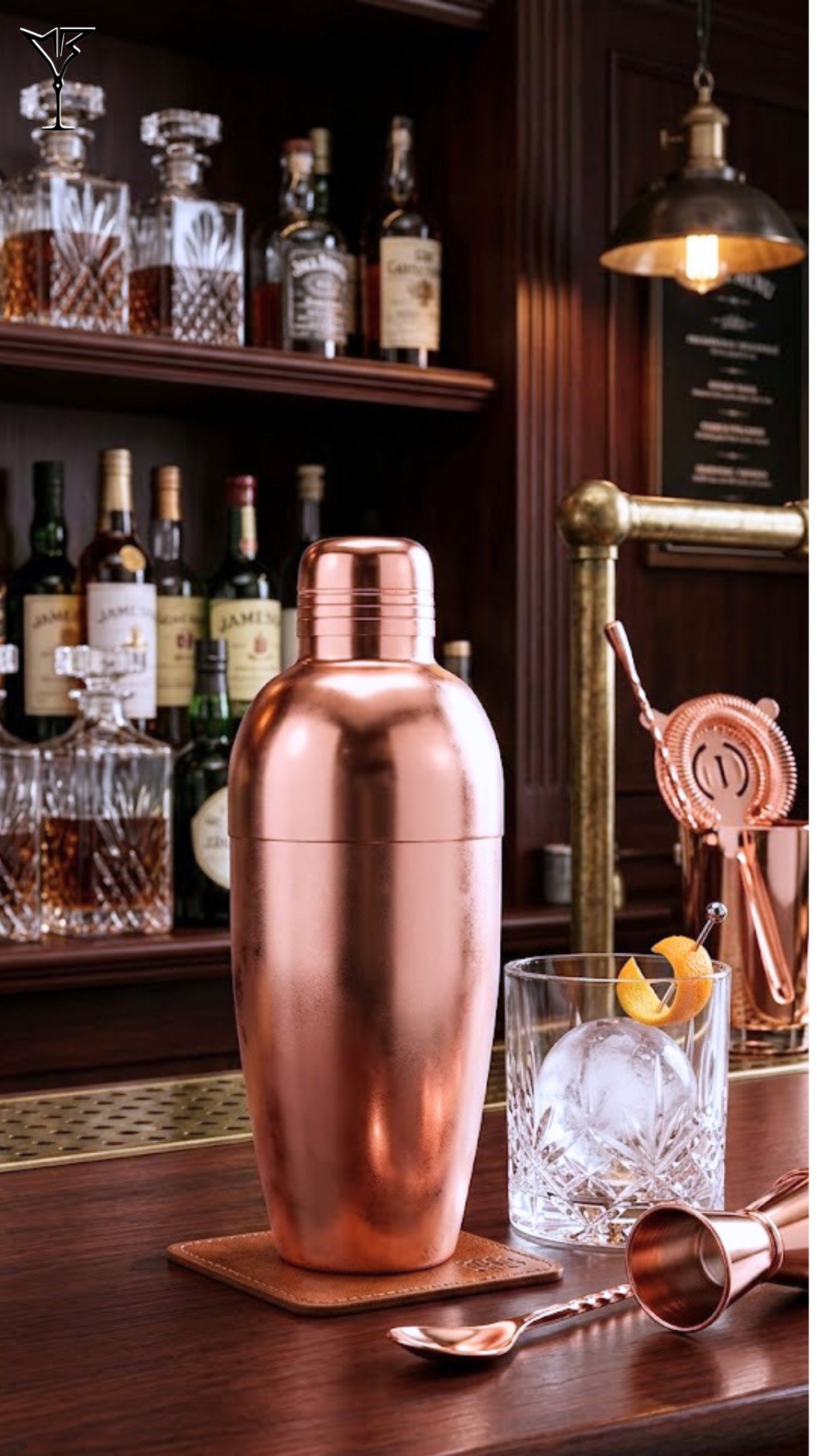 Shaker Kryos Cobbler Cuivre 480ml