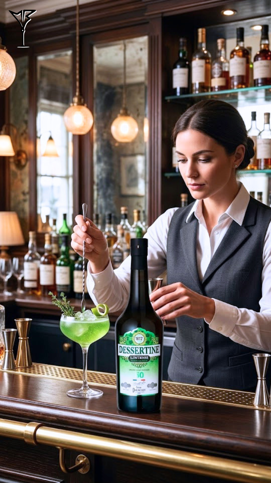 Liqueur Dessertine L'Intense 50° - Bouteille de liqueur de plantes forte - La Maison du Barman