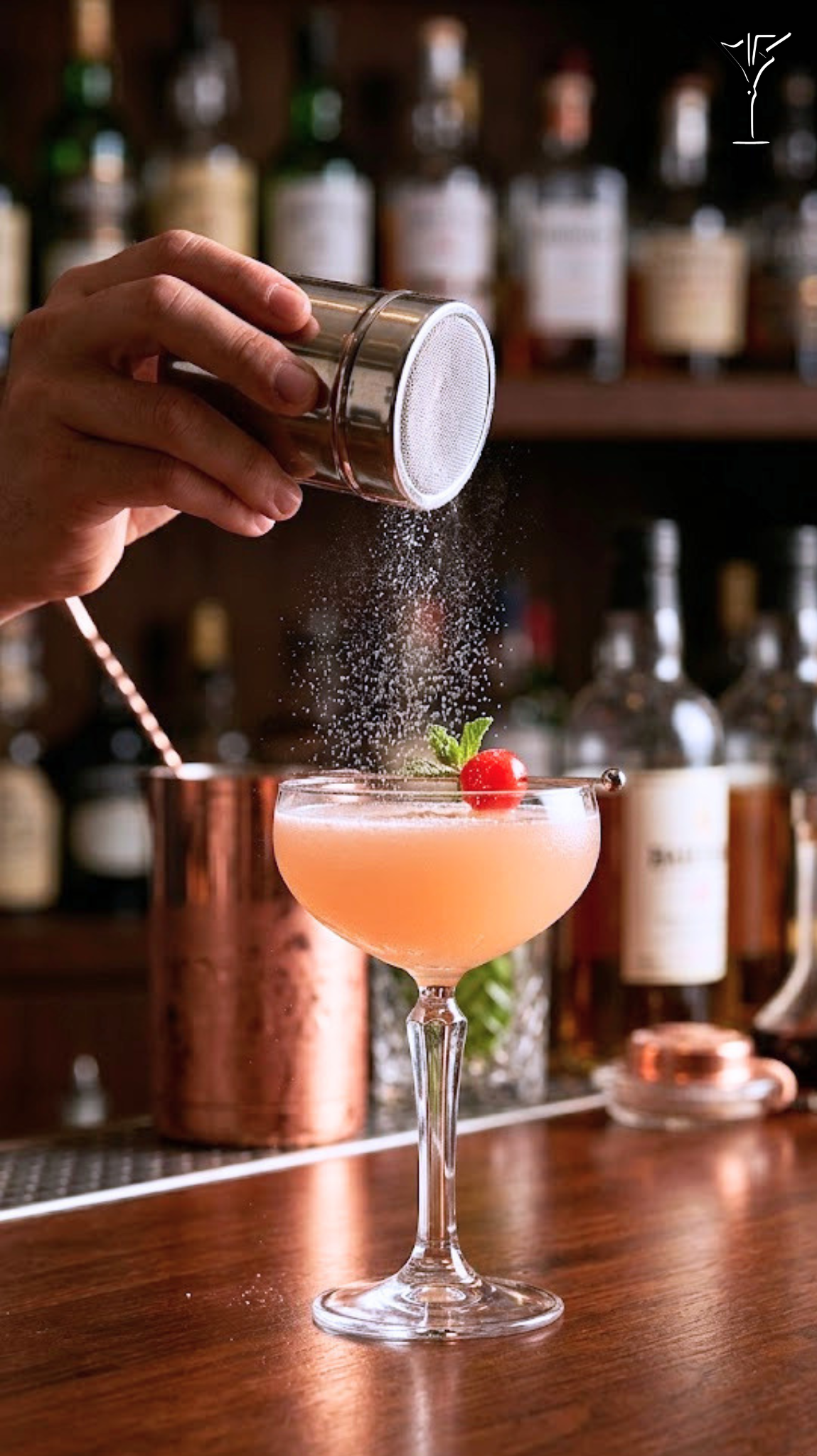 Saupoudreuse Mailles Fines - Accessoire en inox pour saupoudrer le cacao - La Maison du Barman