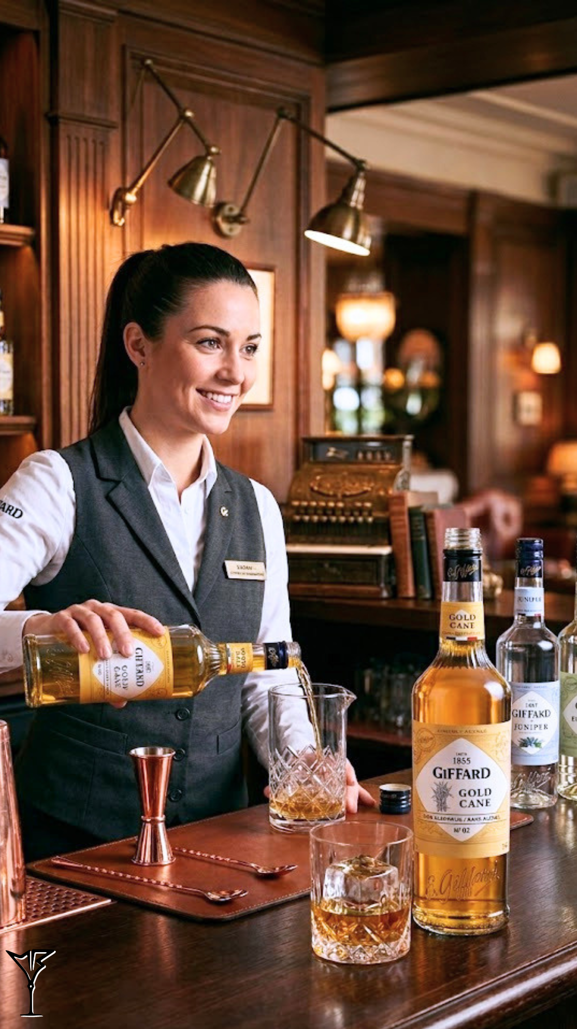 Spiritueux Sans Alcool Gold Cane Giffard - Bouteille alternative au rhum sans alcool - La Maison du Barman