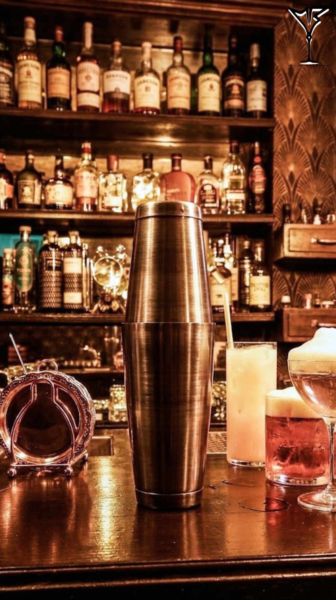 Shaker Vintage Boston Can Set - Set de shaker boston rétro en acier inoxydable - La Maison du Barman