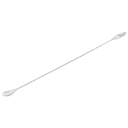 Cuillère à mélange trident 40cm argent