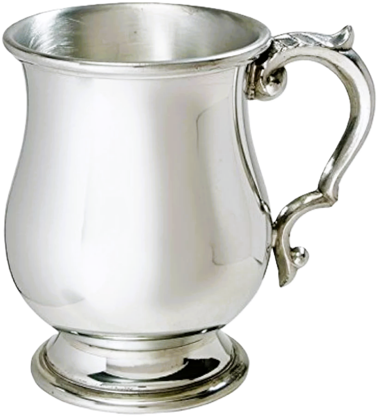 Chope Tankard Scosia Étain - Chope à bière traditionnelle en étain - La Maison du Barman