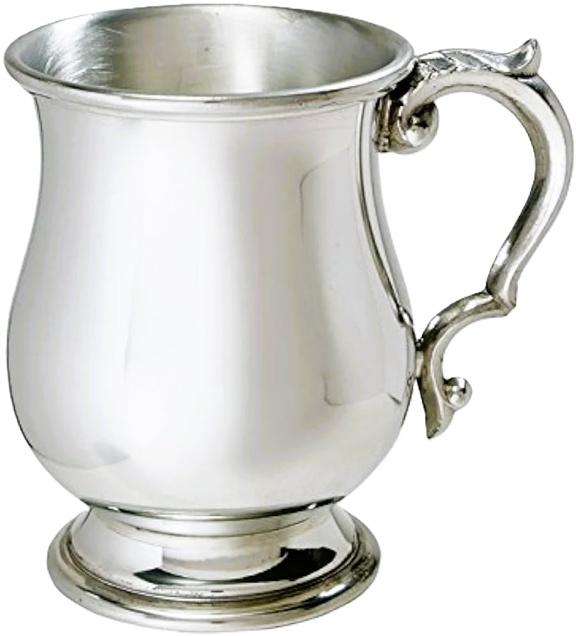 Chope Tankard Scosia Étain - Chope à bière traditionnelle en étain - La Maison du Barman