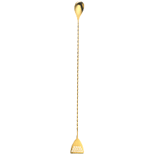 Cuillère à mélange avec passoire Gold 40cm