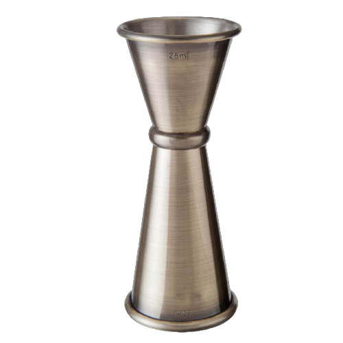 Doseur Antique Brass 25/35/50ml - Jigger laiton vieilli pour cocktail - La Maison du Barman