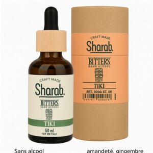 Bitter Tiki Sans Alcool 50ml - Flacon de bitter artisanal exotique tiki - La Maison du Barman