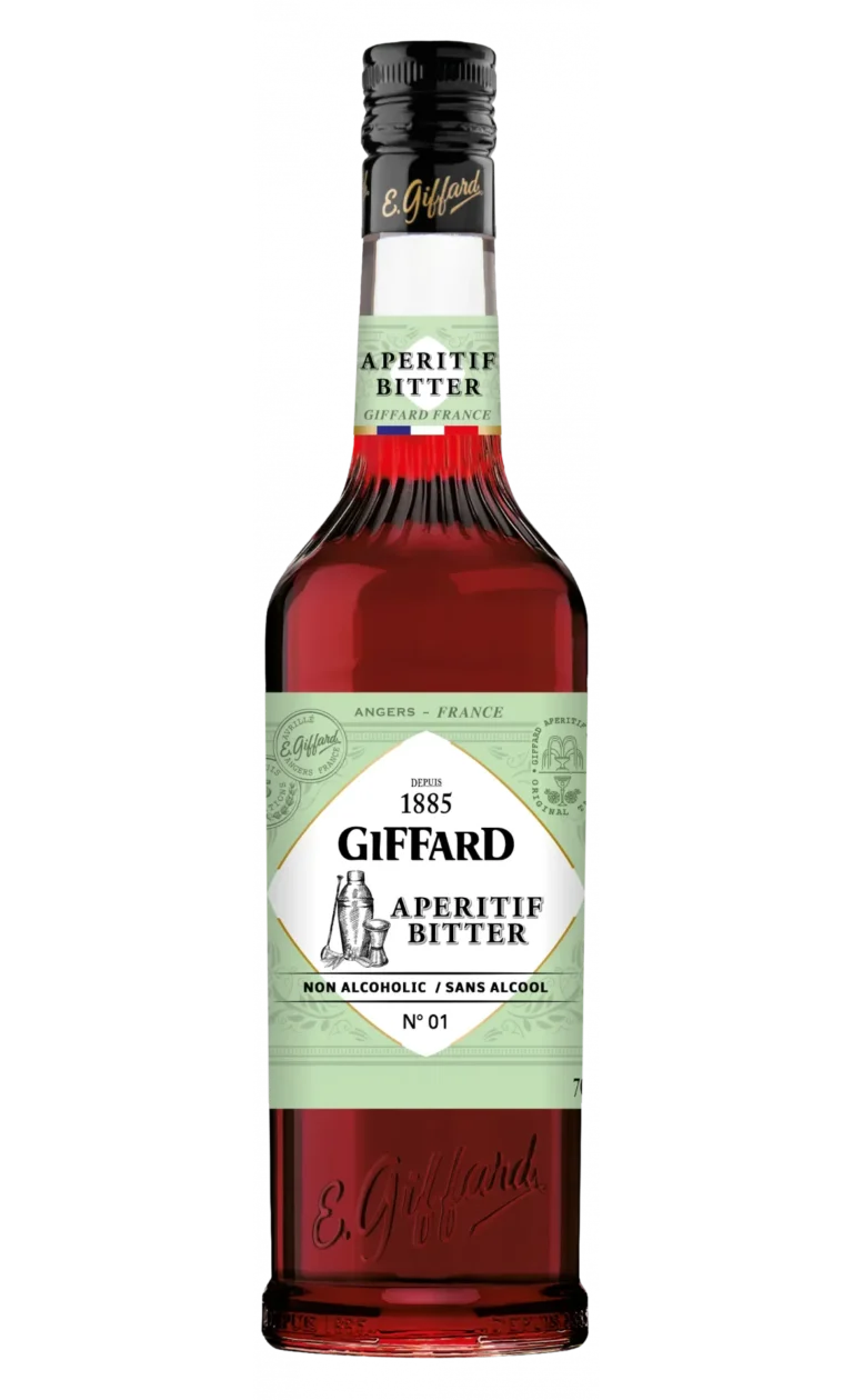 Spiritueux Sans Alcool Bitter Apéritif Giffard - Bouteille alternative bitter apéritif sans alcool - La Maison du Barman
