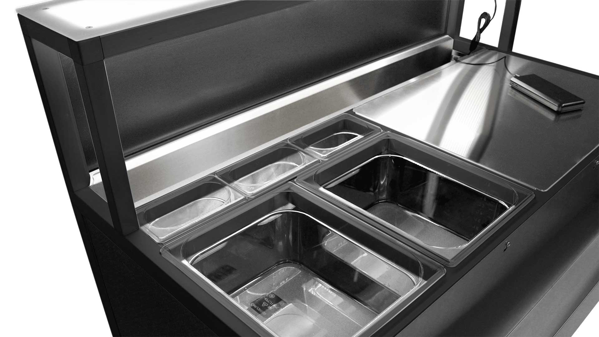 Station de bar Mobile Omega 90 cm (Portable Bar) - Station Deus