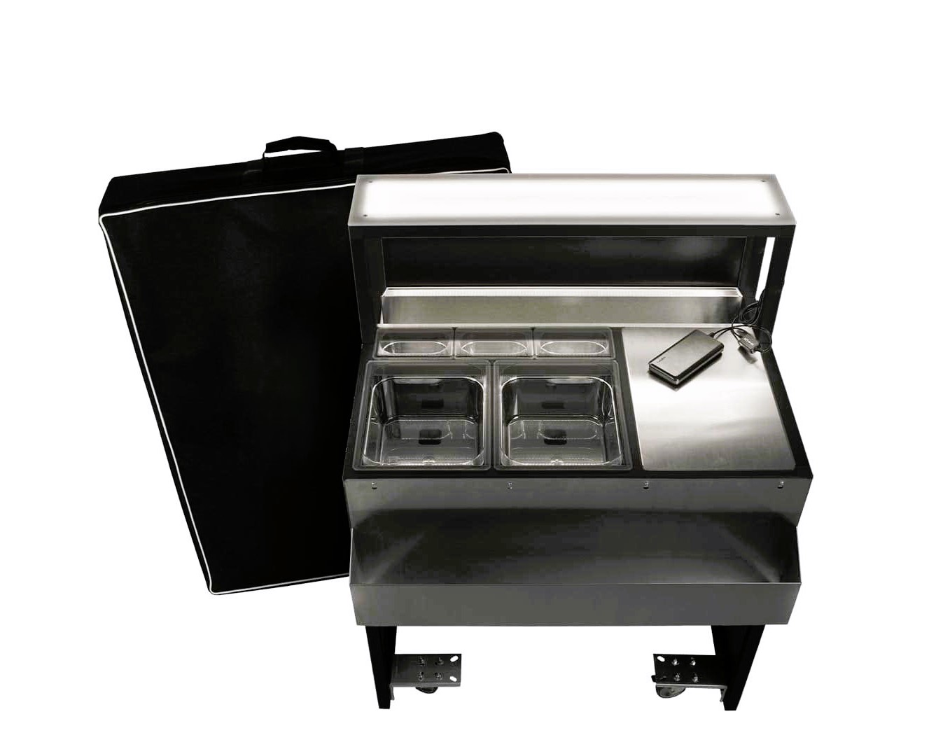Station de bar Mobile Omega 90 cm (Portable Bar) - Station Deus
