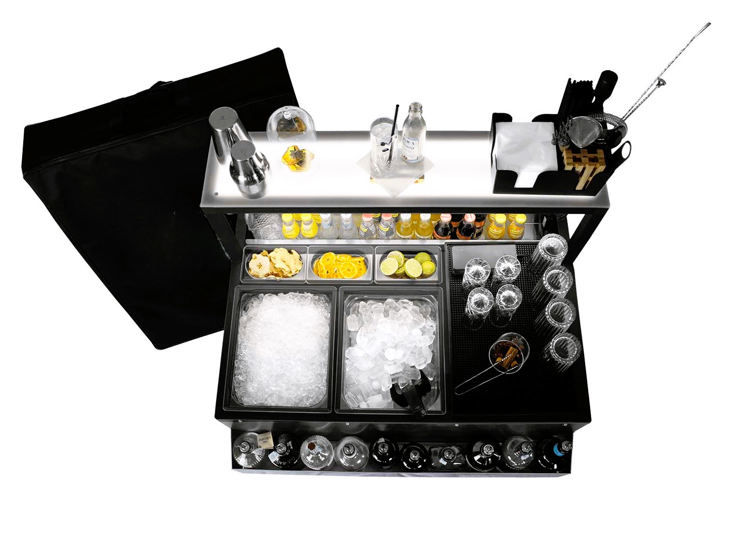 Station de bar Mobile Omega 90 cm (Portable Bar) - Station Deus