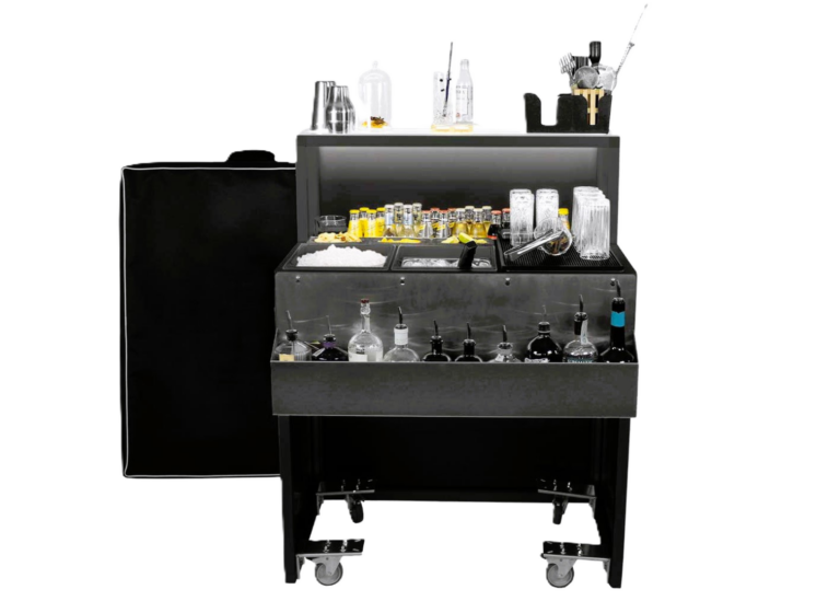 Station de bar Mobile Omega 90 cm (Portable Bar) - Station Deus