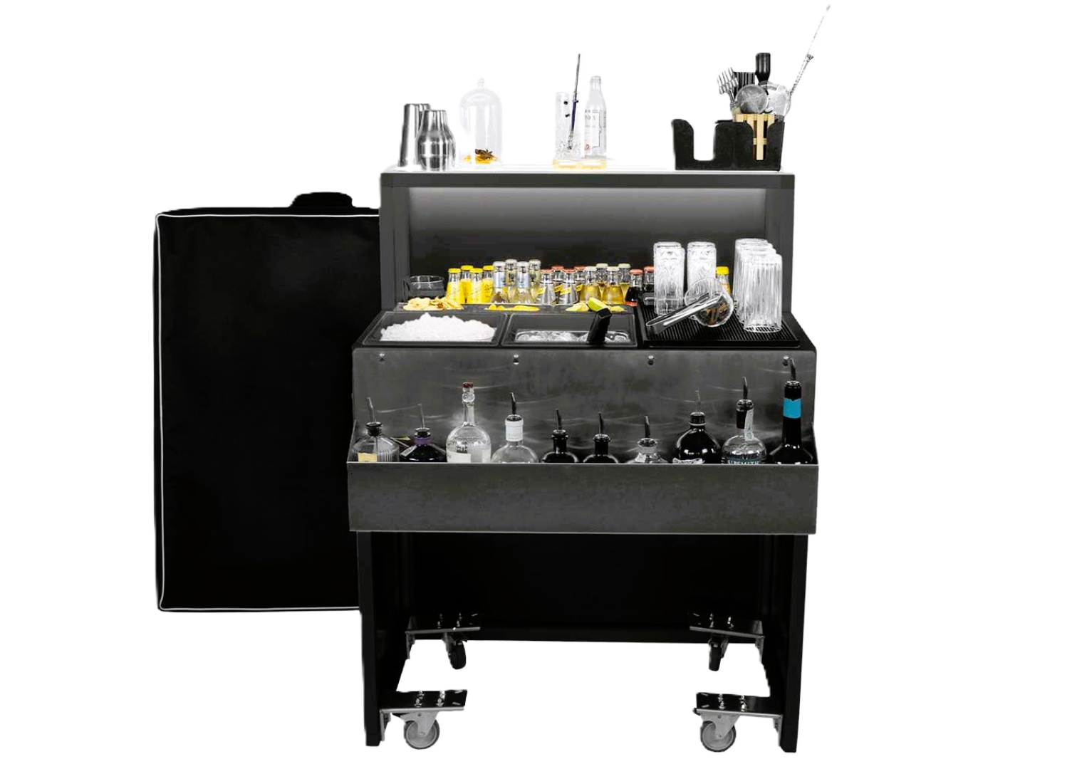 Station de bar Mobile Omega 90 cm (Portable Bar) - Station Deus