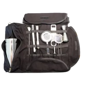 Sacoche Barman Canvas Noir - Materiel Inox