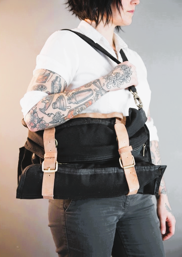 Sacoche Barman Canvas Noir barmeed tattoo