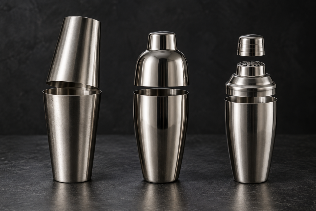 Quel shaker choisir ? Boston, Parisien ou Cobbler